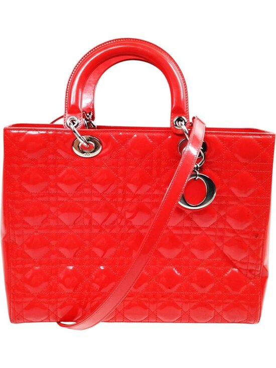 Dior Handbags - 546768CR T6 Christian Dior Crossbody Bag Red Leather